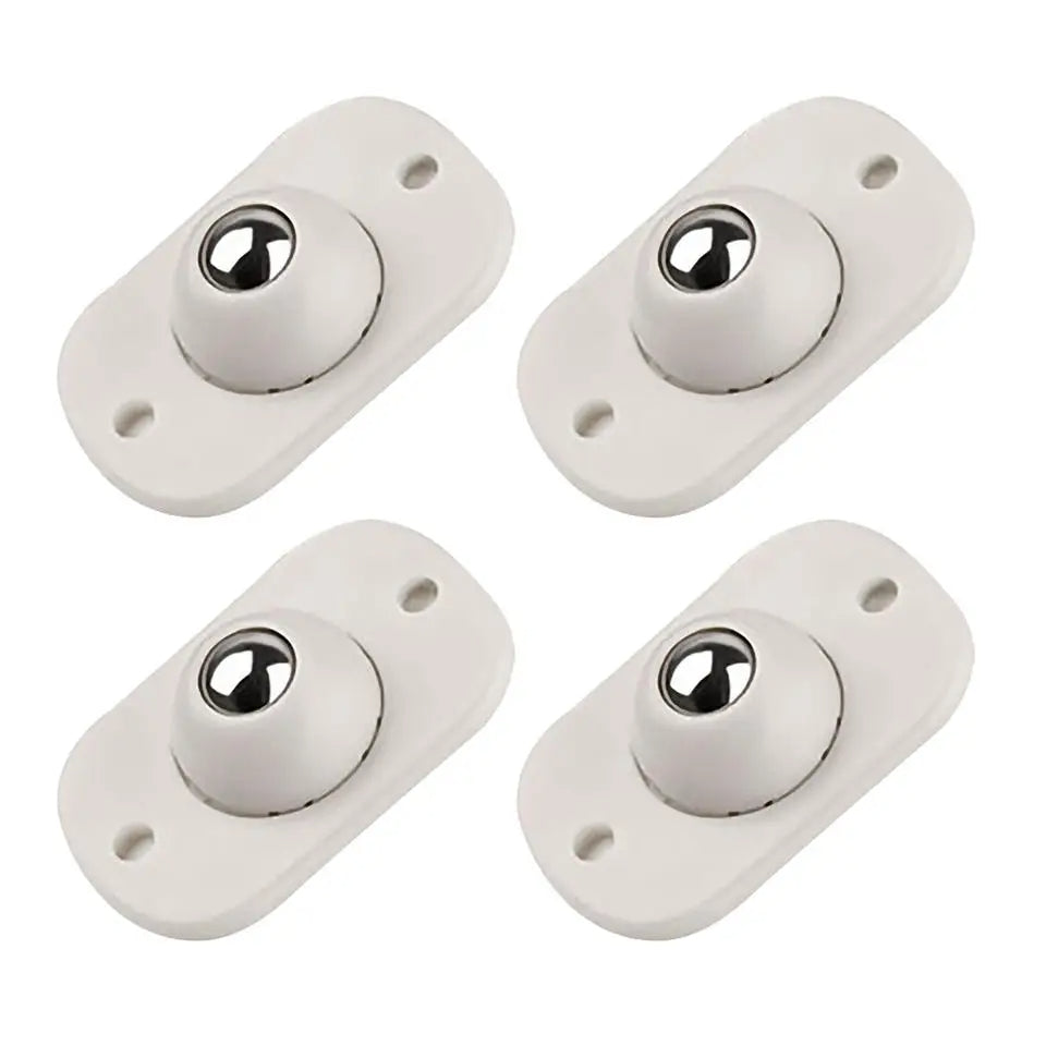 Set 16 roți rotative pentru mobilă și cutii – autoadezive, 360°