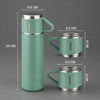 1+1 CADOU Set Termos cu 3 Cești, 500 ml, Ideal pentru Călătorii