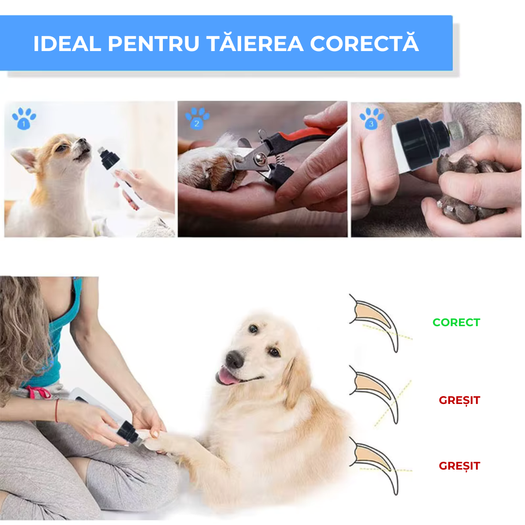 Dispozitiv electric pentru tăierea unghiilor la animale