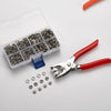 Set clește profesional și capse metalice 9.5mm – ideal pentru haine, pantofi și accesorii