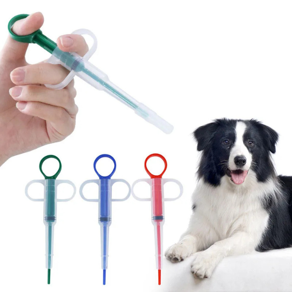 1+1 CADOU - Dispozitiv de Administrat Medicamente pentru Animale – Seringă pentru Pisici și Câini