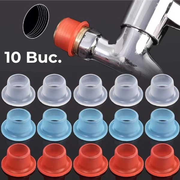 Set 10 garnituri din silicon pentru etanșare robineți