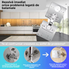 Set 6 x Placa de reparatie balama pentru usi de dulap, conexiune usi din otel inoxidabil