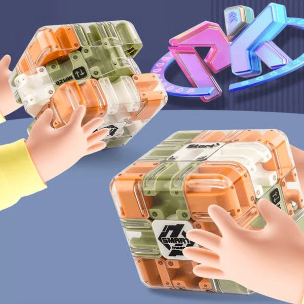 1+1 CADOU Cub Labirint 3D THINKCUBE – Joc de Logică și Concentrare