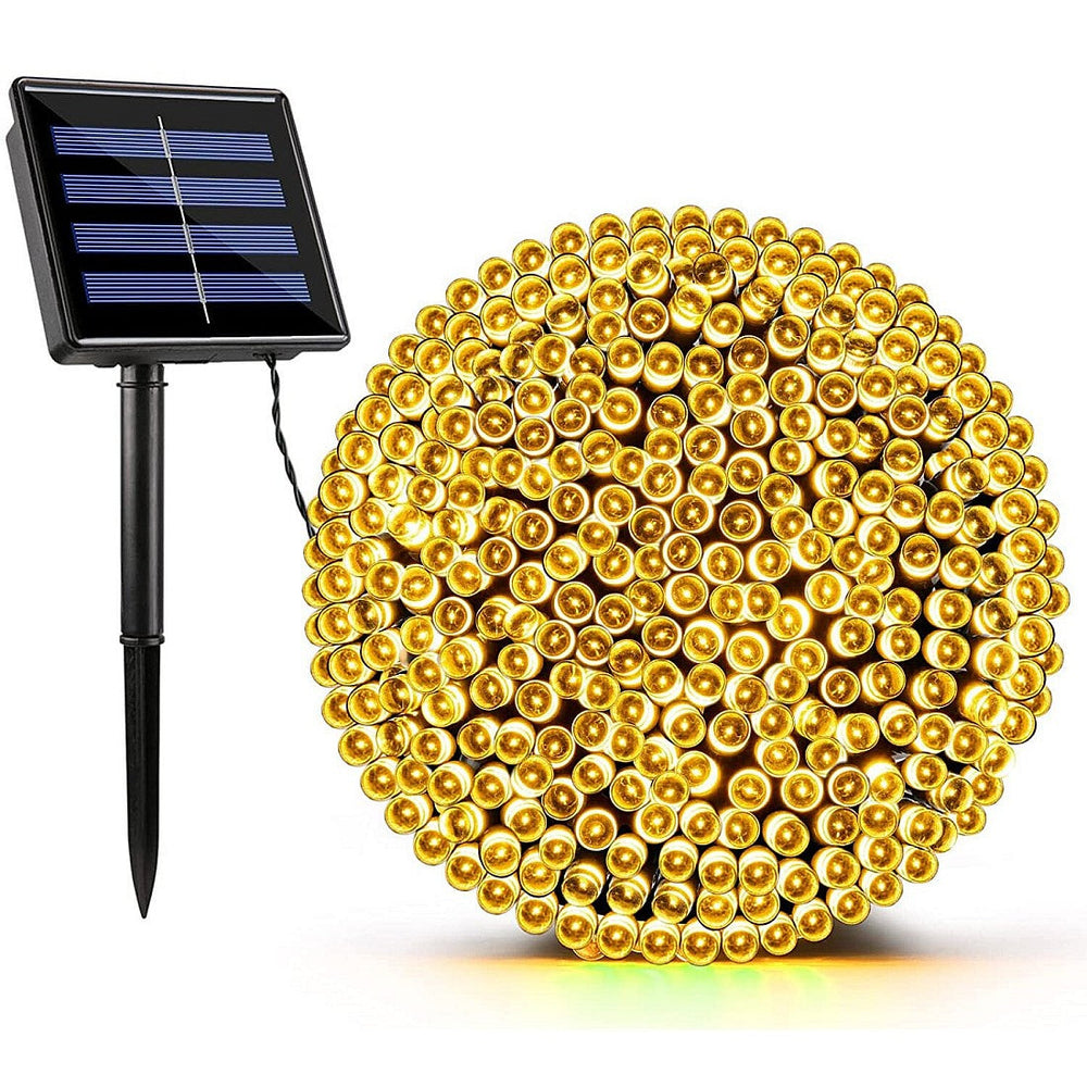 Set 2 Instalații Solare cu 100 LED-uri, 10 m, Diferite culori