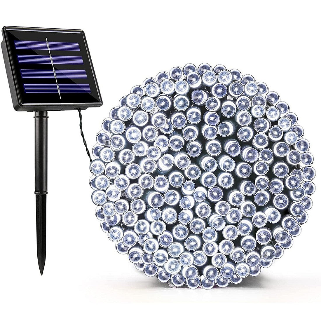 Set 2 Instalații Solare cu 100 LED-uri, 10 m, Diferite culori