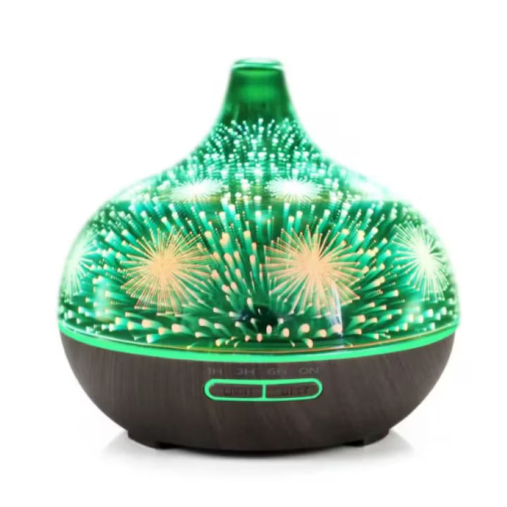 Difuzor aromaterapie cu LED 3D, design spectaculos si atmosfera relaxanta