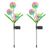 Set 2 Lampi Solare Decorative, Design Papadie, Lumini Colorate, Rezistente la Intemperii