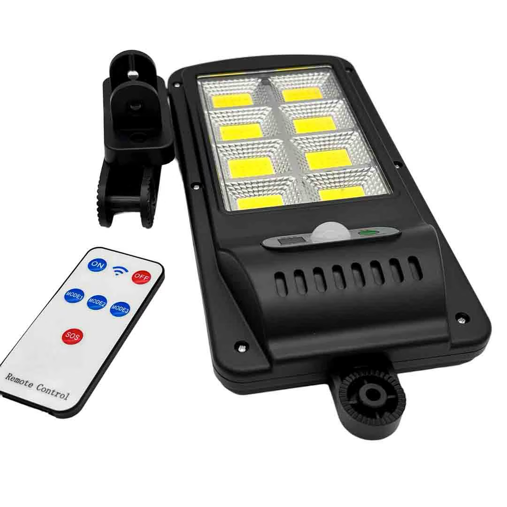 Set 5 x lampa cu incarcare solara Jortan, 8 Celule, 50W, telecomanda + 2 lămpi 100 LED CADOU