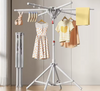 Uscător vertical de rufe, 6 brațe rotative, 150 cm, pliabil, gri